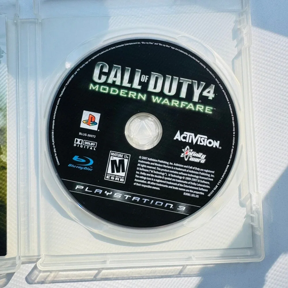 Call of Duty 4 Modern Warfare Sony PlayStation 3 PS3 2007 Activision Video Game